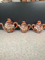 Japans theeservies Satsuma moriage drakenware set, Antiek en Kunst, Ophalen of Verzenden