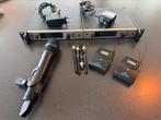 Dubbele Senheisser EW 300 G4 incl 1 handheld en 2 beltpacks, Ophalen of Verzenden, Gebruikt, Overige typen, Draadloos