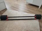 2 LesMills Bodypump Barbells + 10x 1kg schijven, Sport en Fitness, Ophalen, Gebruikt