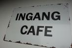 INGANG CAFE  BORD VOOR MANCAVE, THUISTAP of HORECA, Ophalen of Verzenden, Nieuw