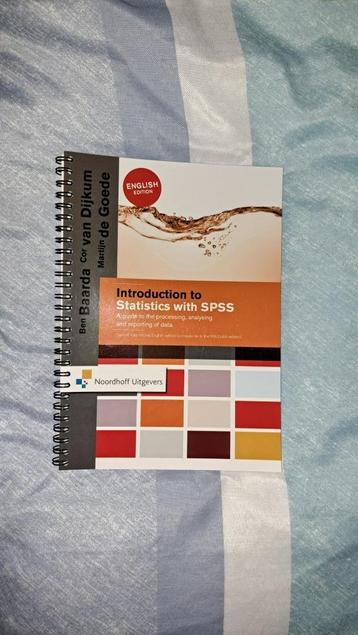 Introduction to statistics with SPSS studieboek schoolboek 
