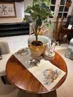 Oude Houten ronde tafel, eettafel, side tabel, rond,, Ophalen