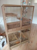 Grote ratten kooi 2 verdieping + toebehoren, Ophalen, Gebruikt, 90 cm of meer, Rat