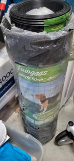 Tuingaas 25m x 80cm + 8 palen & spandraad, Tuin en Terras, Ophalen, Nieuw, 20 meter of meer, Gaas