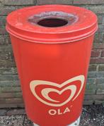 OLA IJS papierbak. Metaal. Ca '60/'70. 42/61 cm. RARE., Huis en Inrichting, Ophalen, Gebruikt, 50 tot 75 cm, 40 liter of meer