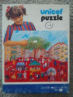 Unicef puzzel Kermis op dorpsplein, Minder dan 500 stukjes, Gebruikt, Ophalen of Verzenden, Legpuzzel
