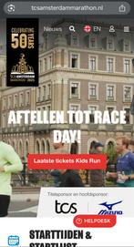 TCS Amsterdam Marathon startbewijs, Eén persoon