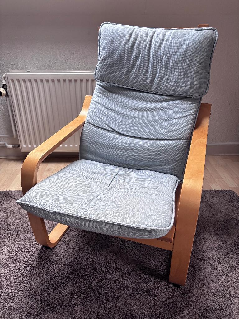 Vintage IKEA Stoel Poang, Ophalen, 75 tot 100 cm, Zo goed als nieuw, Stof