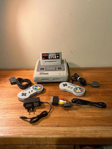 nintendo snes met super mario kart beschikbaar voor biedingen