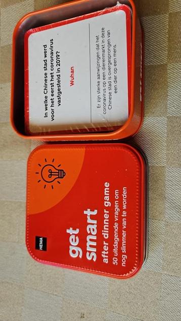 kaartspel kennisspel Get Smart after Dinner  beschikbaar voor biedingen