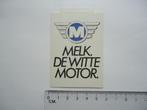 sticker MELK DE WITTE MOTOR logo retro zuivel super, Verzamelen, Stickers, Overige typen, Zo goed als nieuw, Verzenden