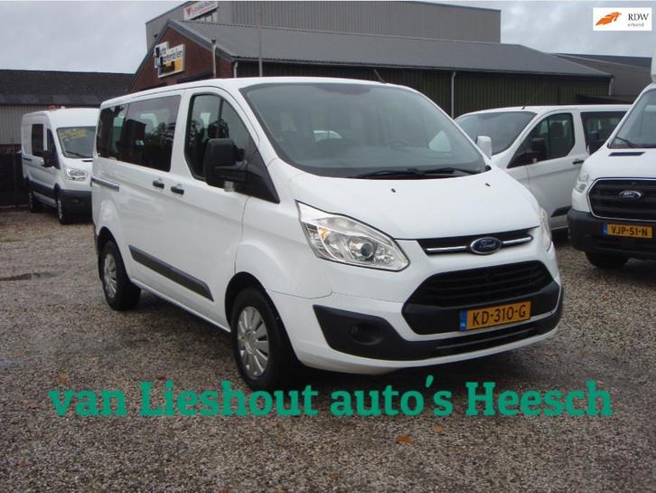 Ford Transit Custom 310 2.0 TDCI personenbus 9 persoons Tren, Auto's, Ford, Te koop, Transit, ABS, Airbags, Airconditioning, Bochtverlichting