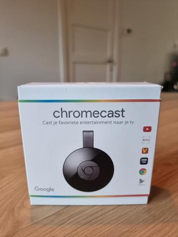 Chromecast v2 – Originele doos + kabel & adapter beschikbaar voor biedingen