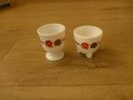2 eierdopjes, arcopal groente., Overige typen, Ophalen of Verzenden, Overige stijlen, Glas