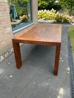 Teak houten eetkamer tafel, Ophalen, Gebruikt, 200 cm of meer, 50 tot 100 cm