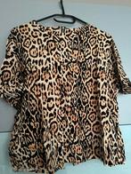 Blouse top panter print L Zara zomers festival 42-44 zipper, Ophalen of Verzenden