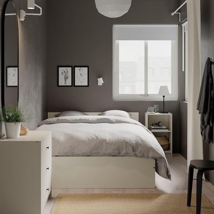 [Urgent] IKEA bedframe 140x200 + matras - uitstekend!, Huis en Inrichting, Slaapkamer | Bedden, Zo goed als nieuw, Tweepersoons