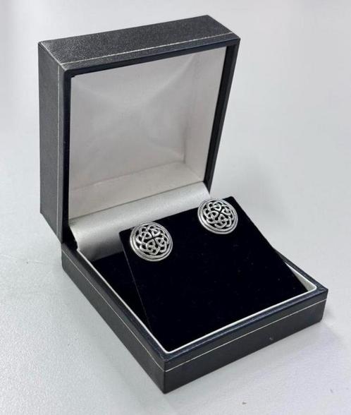 Manchetknopen neverending oorbellen antiek zilver zilveren, Sieraden, Tassen en Uiterlijk, Antieke sieraden, Oorbellen, Zilver