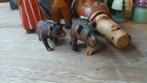 Vintage houten figuurtjes handgemaakt, Ophalen of Verzenden, Zo goed als nieuw, Dier