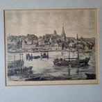 ets Haven Flensburg 1925 Richard Adler oude lijst 46 x 41 cm, Verzenden