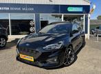Ford Focus Wagon 1.5 EcoBoost 182 PK / AUT. / SCHUIFDAK / LE, 1345 kg, Zwart, Adaptive Cruise Control, Leder en Stof