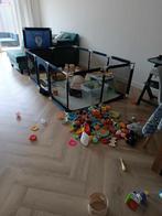 Large Baby Play pen- Blue fabric with mesh sides, Kinderen en Baby's, Boxen, Ophalen, Zo goed als nieuw