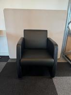 Fauteuil Zwart Kunstleder op Wielen | 45, Ophalen of Verzenden