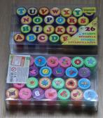 2 x stempel set (26-delig) Alfabet en Figuren, Hobby en Vrije tijd, Stempelen, Ophalen of Verzenden, Gebruikt