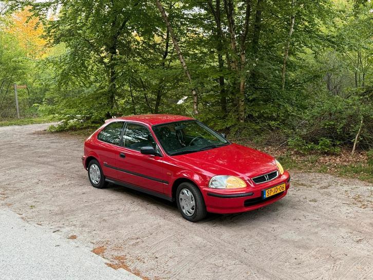 Honda Civic 1.4 I 1998 Rood apk maart 2026, Auto's, Honda, Particulier, Civic, Benzine, Hatchback, Handgeschakeld, Origineel Nederlands