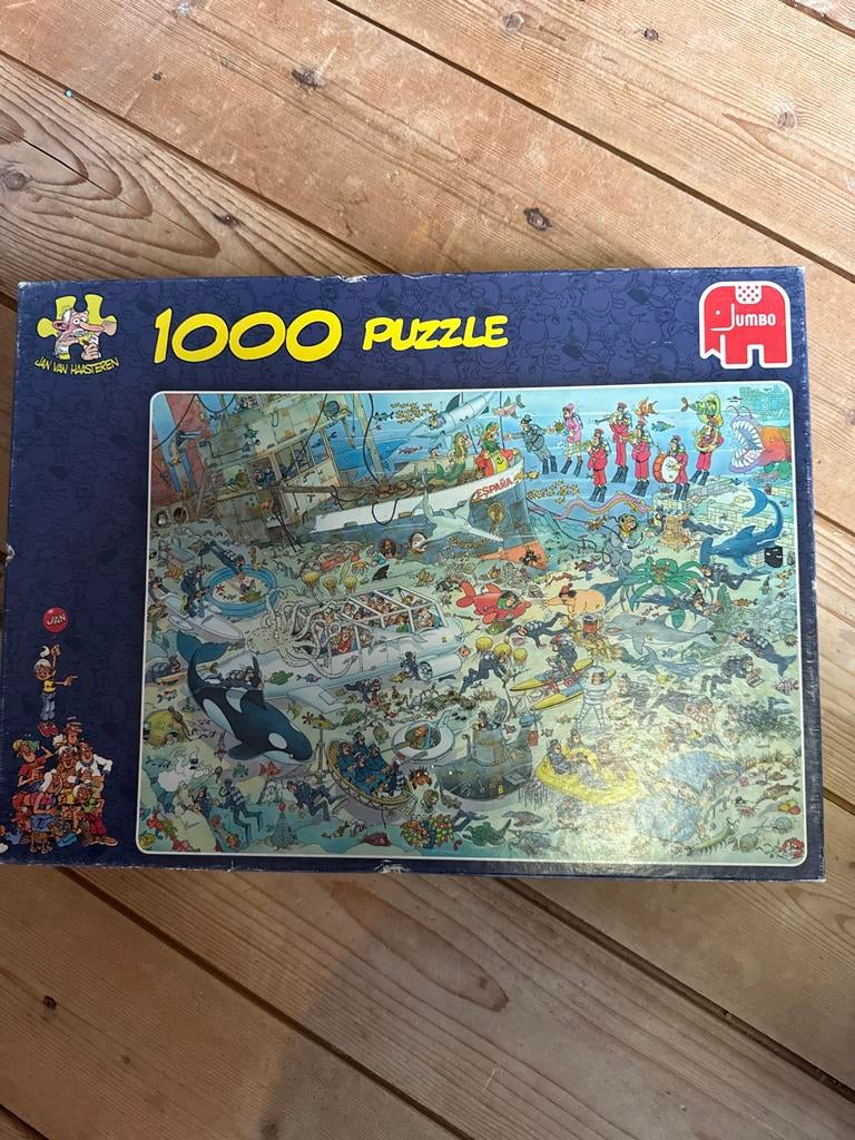 Pret onder water jan van Haasteren, Ophalen of Verzenden, 500 t/m 1500 stukjes, Zo goed als nieuw