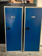 2 ruime lockerkasten blauw, Huis en Inrichting, Kasten | Lockerkasten, Ophalen, Zo goed als nieuw