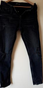 ZARA Heren Ripped Jeans – Zwart (M / 40-31), Kleding | Heren, Ophalen of Verzenden, Zo goed als nieuw, Zwart