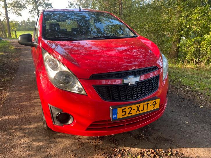 Chevrolet Spark 1.0 Bifuel 2012 Rood, Auto's, Chevrolet, Particulier, Spark, Benzine, Euro 5, B, Hatchback, Handgeschakeld, Origineel Nederlands