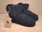 Greyhound zwarte dames sloffen met zilver glitter 36/37, Ophalen of Verzenden, Zwart, Pantoffels of Sloffen