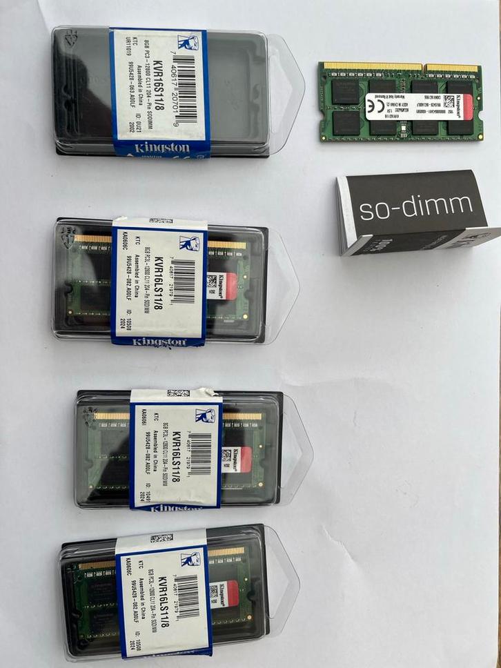 4x 8GB RAM Geheugen - SODIMM, Computers en Software, RAM geheugen, Gebruikt, Laptop, 8 GB, DDR3, Ophalen of Verzenden