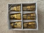Theeglazen met goud | 6 stuks, Ophalen, Glas of Glazen, Nieuw, Glas