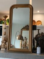 Prachtige Antieke Vergulde Spiegel, Ophalen, Rechthoekig, 50 tot 100 cm