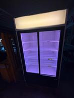 Horeca schuifdeuren glas koeling frisdrank koelkast dubbele, Ophalen, Met vriesvak, Minder dan 45 cm, Minder dan 85 cm