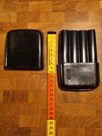 Vintage leren sigarenkoker(compaenen) voor 4 sigaren, Ophalen of Verzenden, Gebruikt, Tabaksdoos of Verpakking
