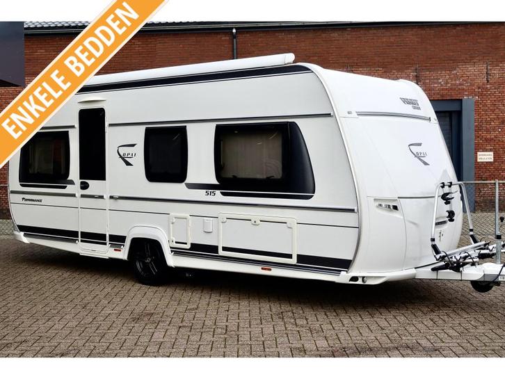 Fendt Opal Performance 515 SG Mover Luifel Fietsrek TV ATC, Caravans en Kamperen, Caravans, Bedrijf, tot en met 4, 1250 - 1500 kg