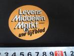 sticker levens middelen markt misset uw (b)lijfblad, Ophalen, Zo goed als nieuw