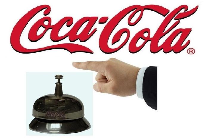 Coca cola bel Receptiebel / Baliebel /Barbel / Counter Bell, Verzamelen, Merken en Reclamevoorwerpen, Nieuw, Gebruiksvoorwerp