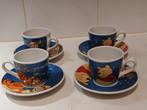 4 Disney Winnie The Pooh  kopjes en schoteltjes, Ophalen of Verzenden, Winnie de Poeh of vrienden, Zo goed als nieuw, Servies