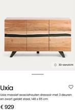 Nieuw dressoir merk Kave Home in doos! Acaciahout natural co, Ophalen, Nieuw, Minder dan 150 cm, Minder dan 100 cm