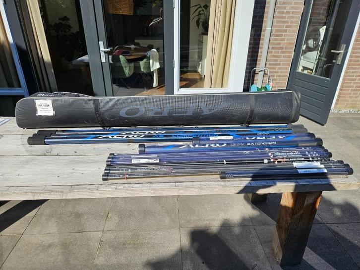 Shimano X5 AERO vaste hengel (16m) pakket, Watersport en Boten, Hengelsport | Witvissen, Nieuw, Vaste hengel, Ophalen