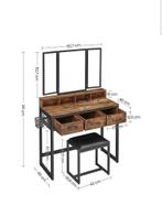 KAPTAFEL EN KASTJE, Huis en Inrichting, Tafels | Kaptafels, Ophalen, Overige materialen, 100 tot 150 cm, Modern landelijk