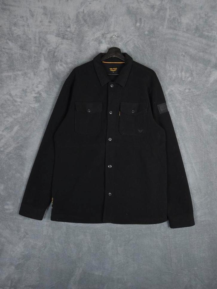 PME Legend Jas Shirtjack Overshirt XXL Zwart Pall Mall, Kleding | Heren, Truien en Vesten, Zo goed als nieuw, Overige maten, Zwart