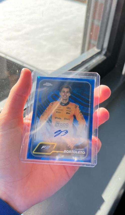 2024 Topps Chrome F1 Sapphire Gabriel Bortoleto Auto, Hobby en Vrije tijd, Stickers en Plaatjes, Zo goed als nieuw, Plaatje, Ophalen of Verzenden