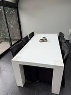 Hoogglans Eettafel 100x220 goossens gloss, Ophalen, Overige materialen, Gebruikt, 200 cm of meer