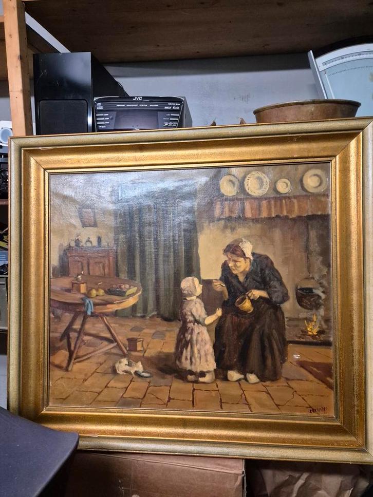 Bijzondere schilderij, Antiek en Kunst, Kunst | Schilderijen | Klassiek, Ophalen